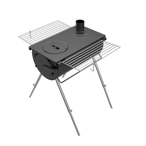 Best Price Sale Portable Camping Tent Stove Foldable bbq Stove Wood Burning Stove