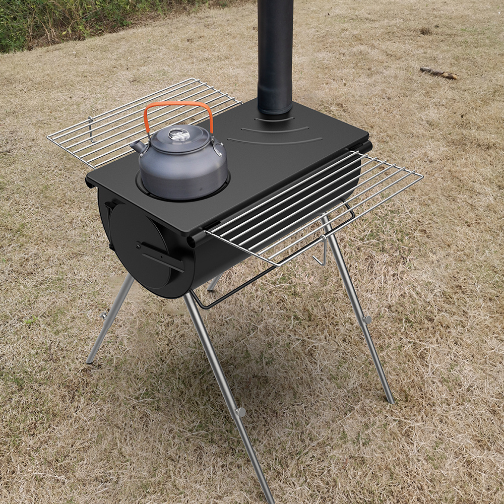 Best Price Sale Portable Camping Tent Stove Foldable bbq Stove Wood Burning Stove