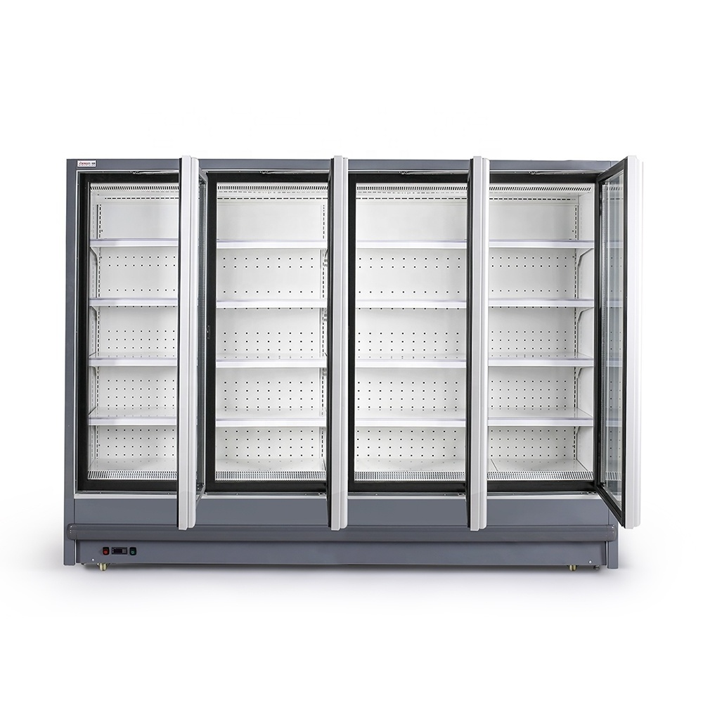 Hot Sale 3 door display fridge/display freezer/glass door freezer for frozen food