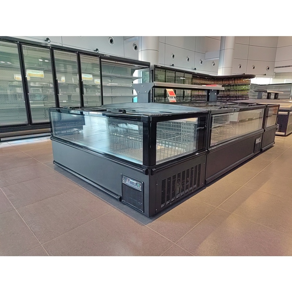 China manufacturer commercial display freezer island freezer supermarket refrigeration island freezer