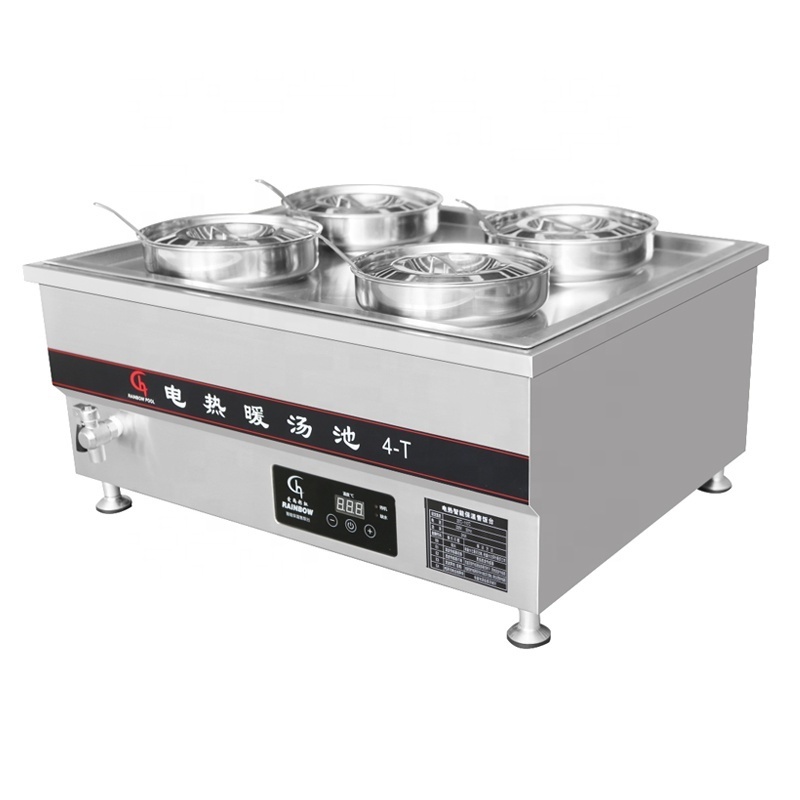 High Quality Intelligent Temperature Control Electric Bain Marie Food Warmer Counter