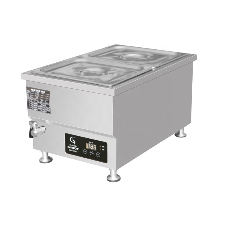 High Quality Intelligent Temperature Control Electric Bain Marie Food Warmer Counter