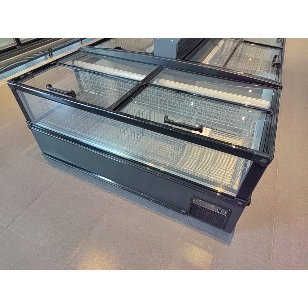 China manufacturer commercial display freezer island freezer supermarket refrigeration island freezer