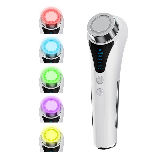 Hot Products EMS Vibration V Shape Face Lifting Skin Beauty Tools Device Facial Machine Hot & Cold Facial Care Face Massager