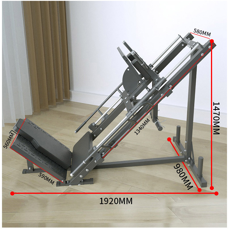 New Arrival 45 Degree Leg Press Hack Squat Combo Commercial Fitness Equipment