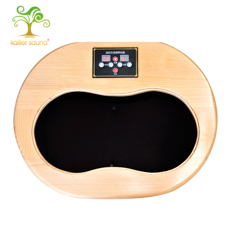 China products far infrared wooden steam foot massage barrel sauna