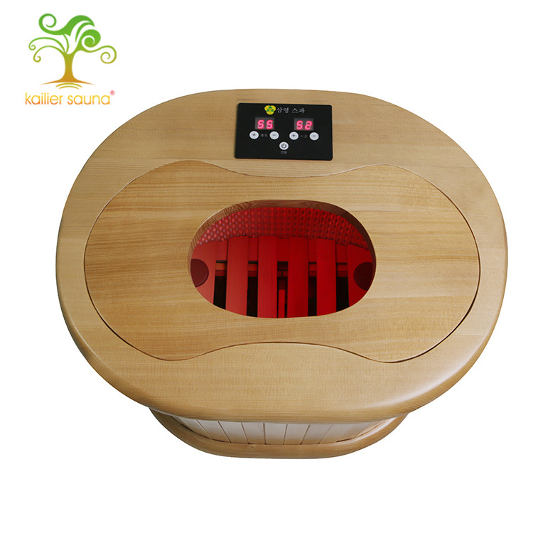 China products far infrared wooden steam foot massage barrel sauna