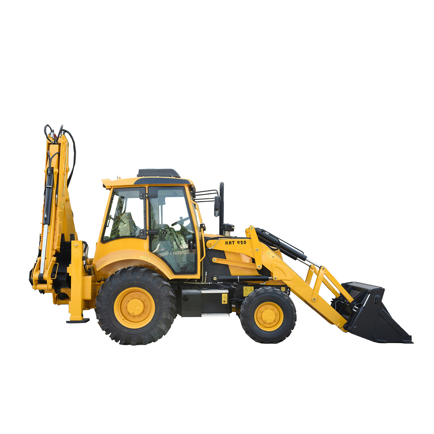 KAT920 chinese wheel loader 100hp imported engine solid loader bucket flexible sideshift backhoe Excellent Backhoe loader