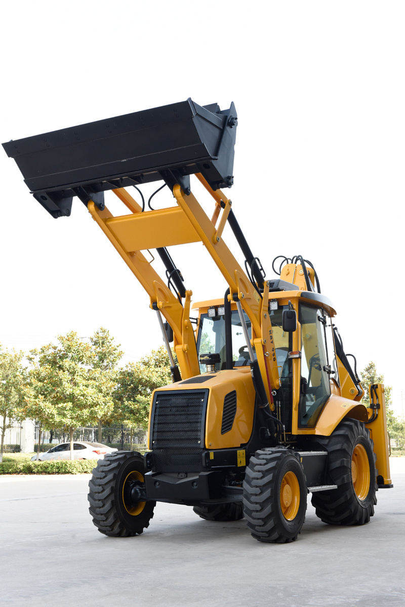 KAT920 chinese wheel loader 100hp imported engine solid loader bucket flexible sideshift backhoe Excellent Backhoe loader