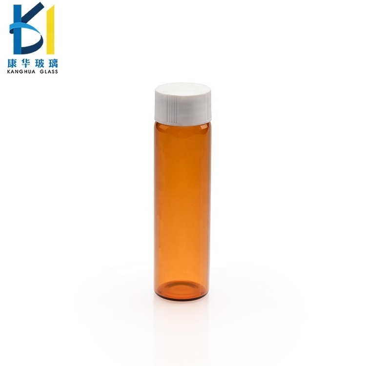 Wholesale Empty Glass Packaging Tube Vial 5ml 10ml 15ml 20ml 25ml Clear Amber Mini Glass Bottle With Aluminum Screw Cap