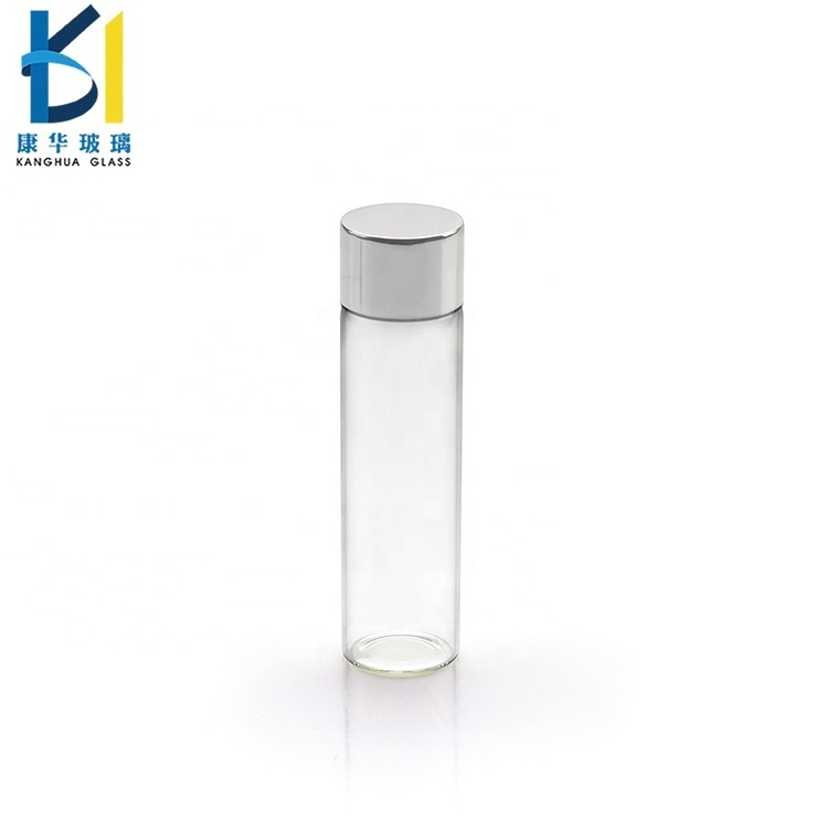 Wholesale Empty Glass Packaging Tube Vial 5ml 10ml 15ml 20ml 25ml Clear Amber Mini Glass Bottle With Aluminum Screw Cap