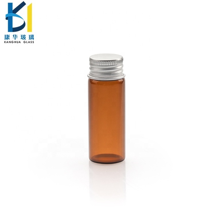 Clear Amber Tube 12ml Glass Bottle With Screw Cap 12 ml vials