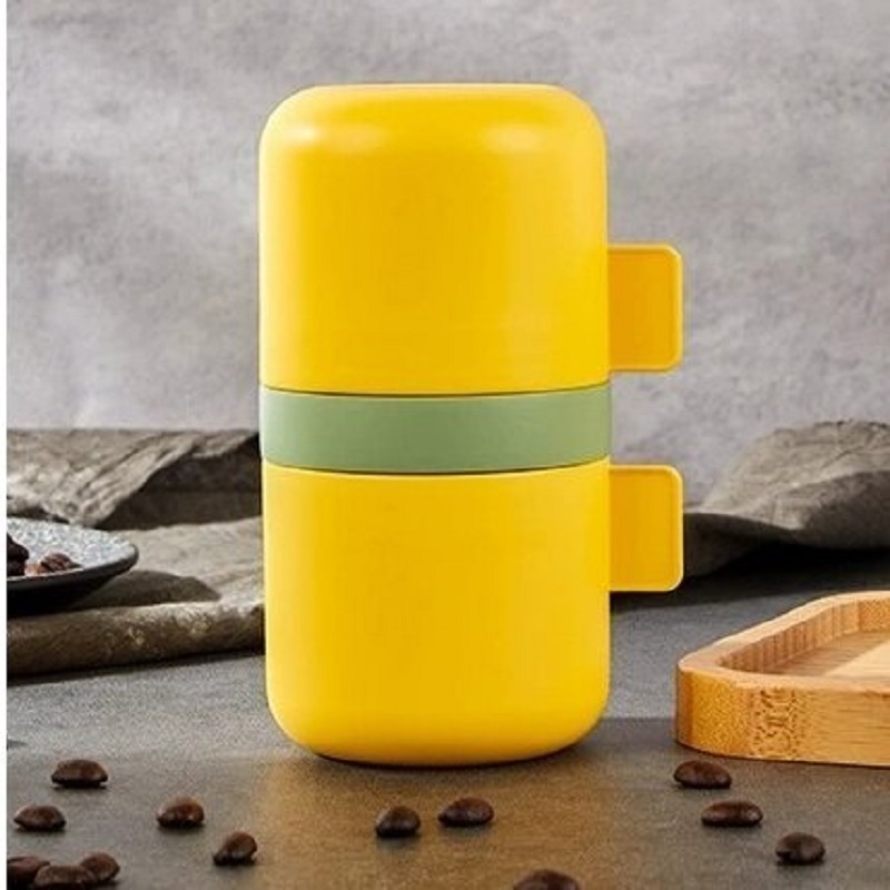 2024 Portable Cute Stainless Steel Manual Burr Hand Coffee Grinder Manual Coffee Bean Grinder with Adjustable Settings