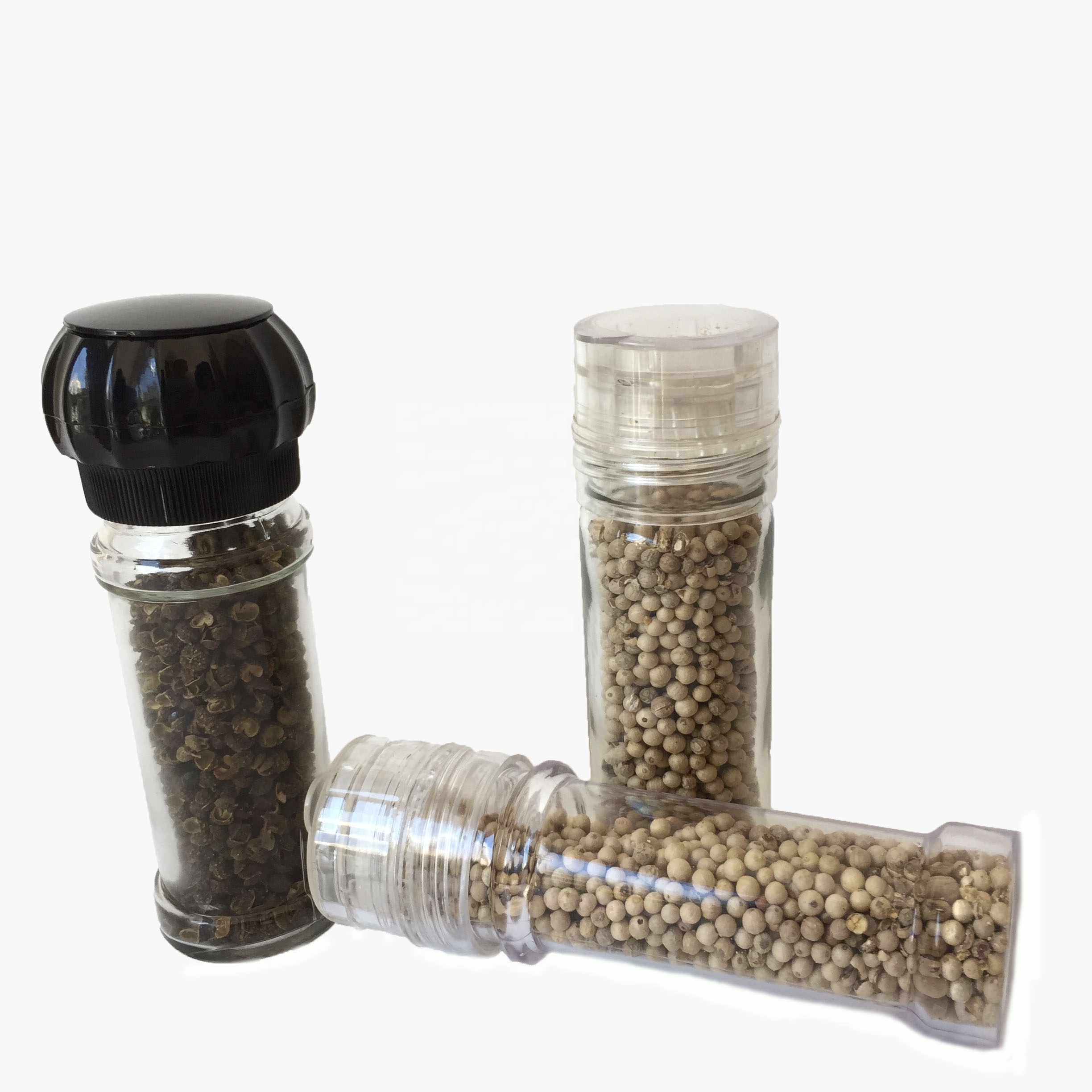 Factory Wholesale Plastic Salt and Pepper Mills Spice Grinder for Kitchen