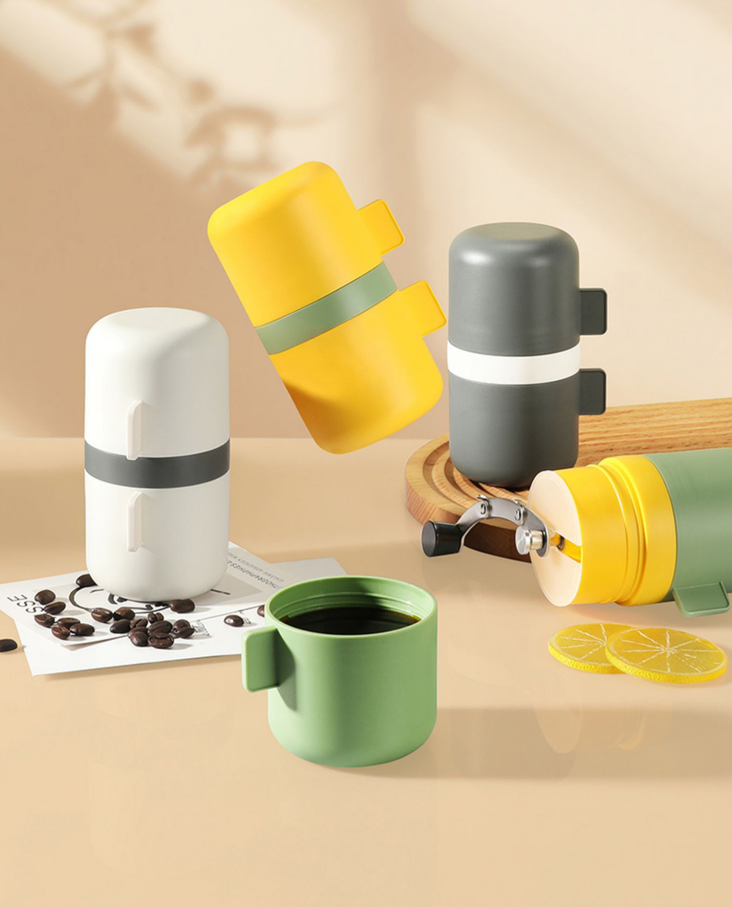 Cute Style Multifunctional Brewing Hand Grinder Manual Coffee Grinder