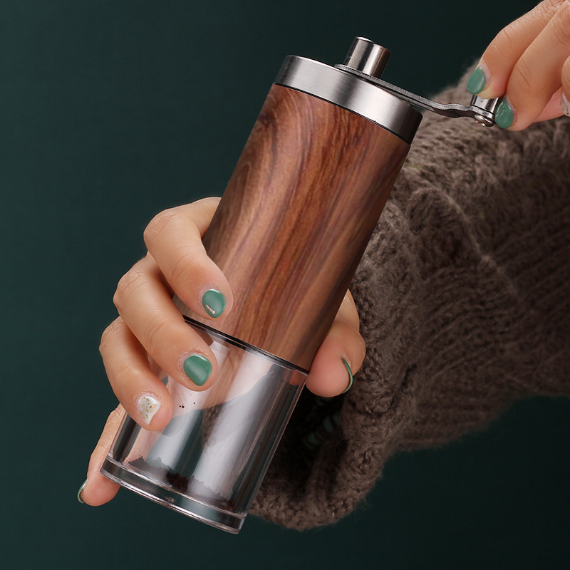 Removable portable grinder Ceramic core thickness adjustable coffee machine Stainless steel hand coffee bean grinder