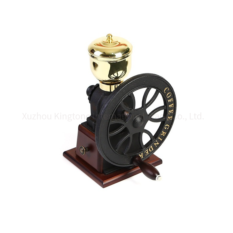 Gadgets 2024 2024 Retro large rocking wheel coffee grinder cast iron Ferris wheel powder manual coffee bean grinder