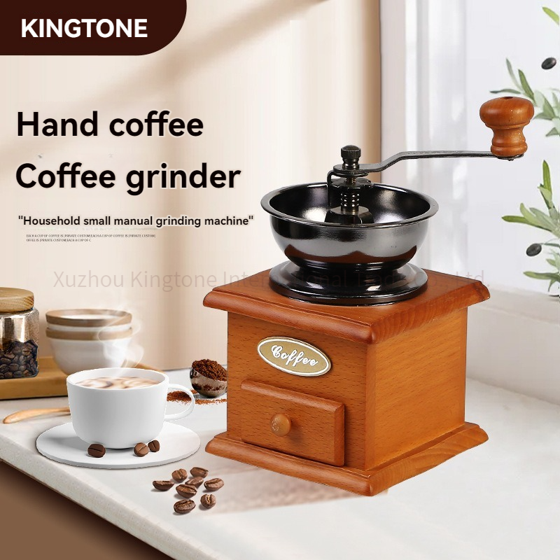 2024 Retro Home Mini Bean Grinder Hand-Cranked Coffee Bean Mill Machine Novel Food Mills