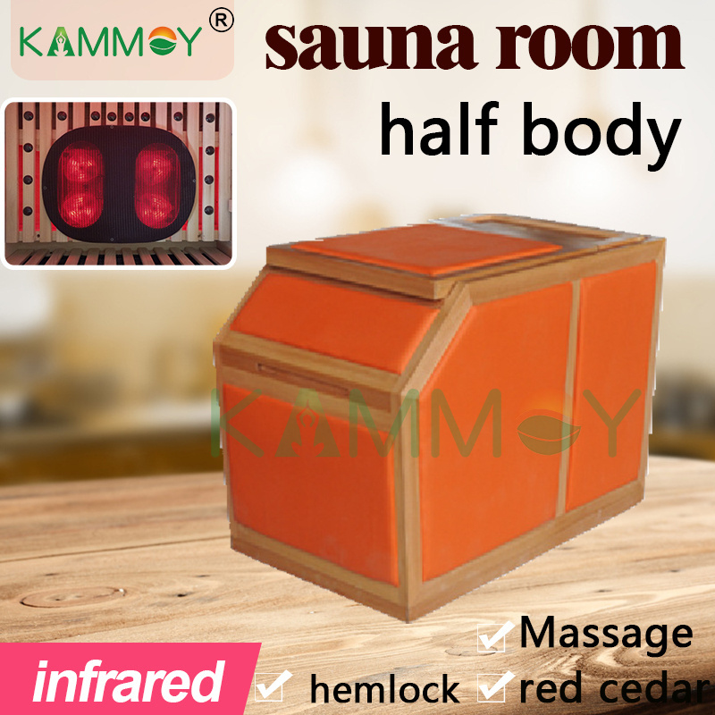 steam bath wooden sauna canada hemlock household mobile half body mini Factory direct sauna rooms Portable Far Infrared Sauna