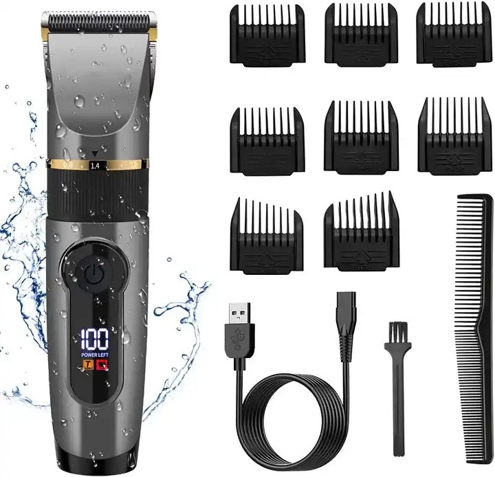 2024 New Hair Clippers For Men Cordless Led Electric Wet/Dry Hair Clippers Manufacturer Men Professional Trimmer