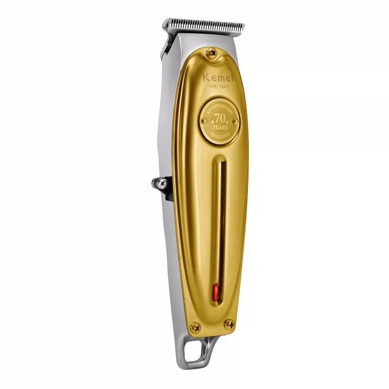 KM-1949 Cordless Silver and Gold Electric Hair Trimmer Multi-function Hair Cut Tools Hair Clippers With Combs