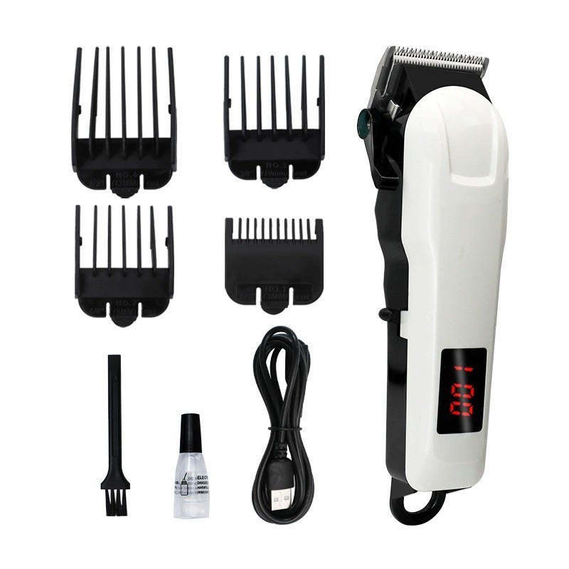 Multifunctional Mini Hair Trimmer Professional LCD All Metal Electric Cutter Body Face Hair Clippers for Men