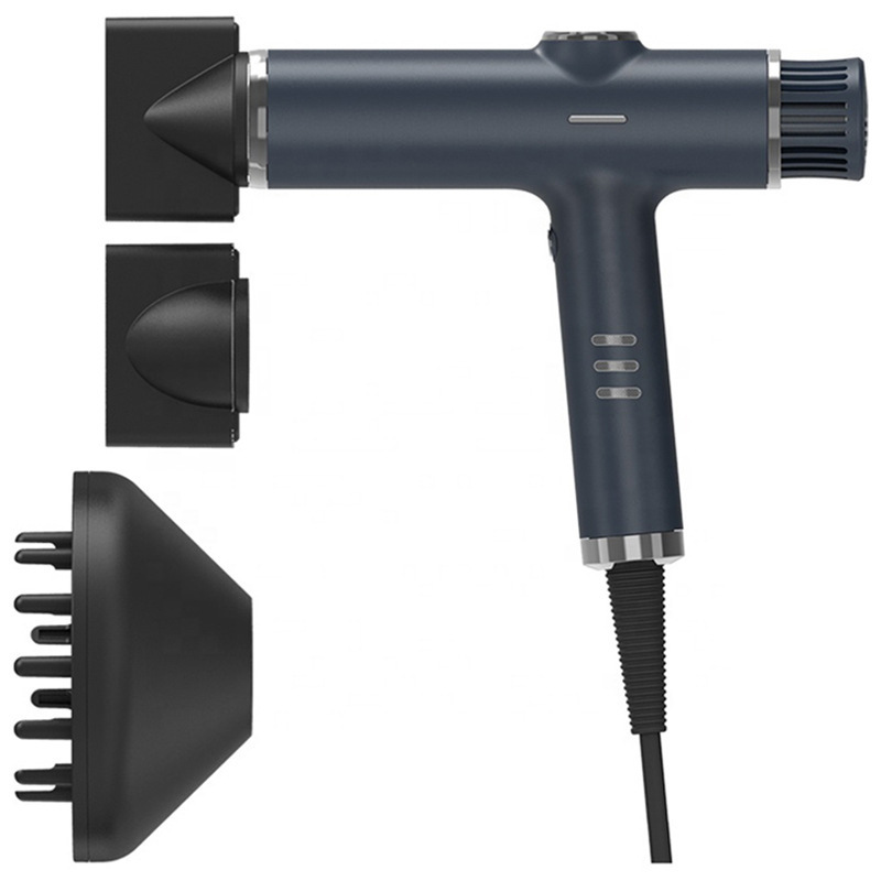 OEM wholesale 3 in 1 high speed hair dryer T-type brushless DC motor hair dryer lighter and smaller personal salon hair dryer