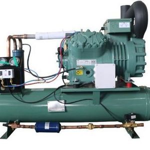 Water Cooled Condensing Unit with Brand New Bitzer Piston Compressor for Fish Seafood Meat Storage