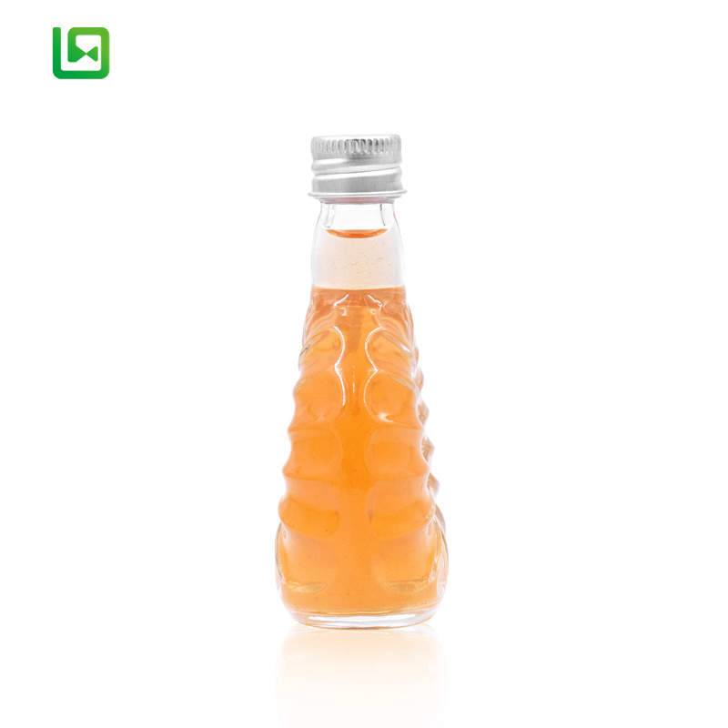 50ml  Mini Small Sample Alcohol Juice Drinks Glass Wine Liquor Bottle with Screw Cap