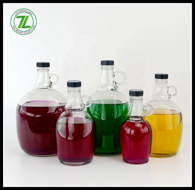 Transparent One Gallon 3.7L Glass Jug Kitchen Craft  Wine Bottles with Airtight Screw Caps