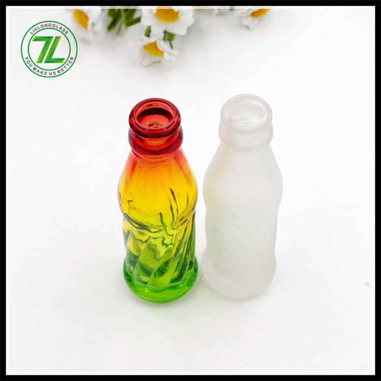 custom printing frosty fancy free Tritan drink juice coca sodas carbonate cold beverages summer glass bottle  with easy open top