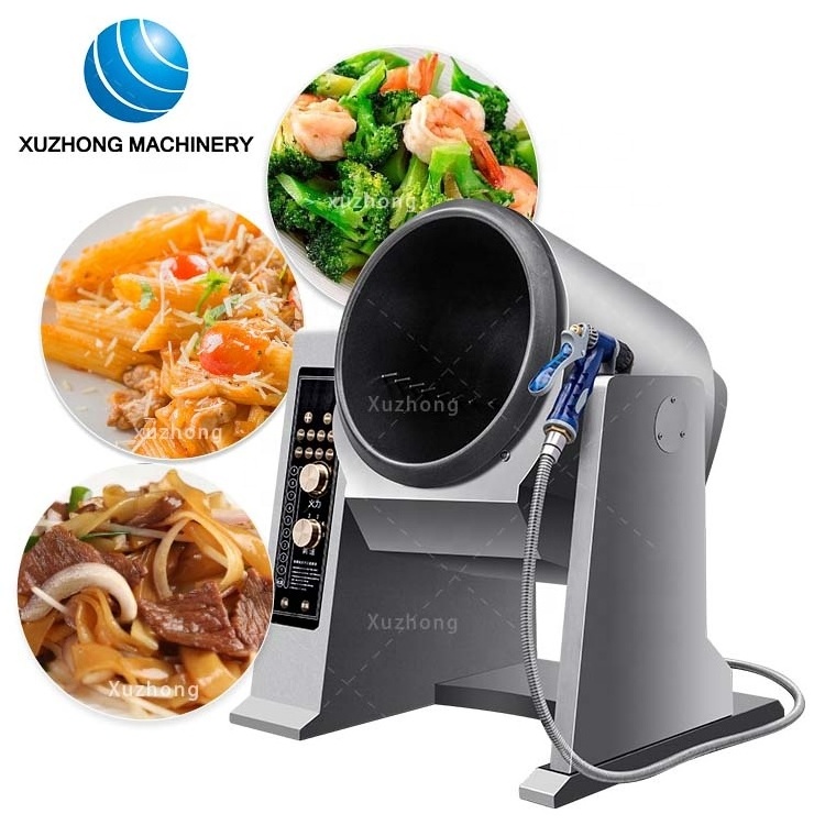 Fried Rice Machine 6L 12L Restaurant Kitchen Electric Automatic Stir Fry Machine Cooking Robot Rotating Fried Rice Robot Cooker