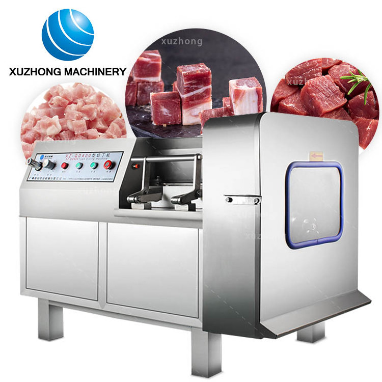 Automatic Meat Diceing Machine Chicken Beef Seafood Fresh Meat Dicer Slicer Cube Cutting Machine Meat Dicer Frozen