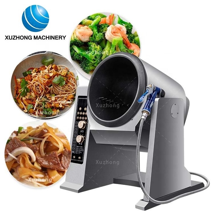 Commercial Electric Fried Rice Noodles Machine Food Cooking Machine For Restaurant Food Robot Cooker Electric Stir Fry Machine