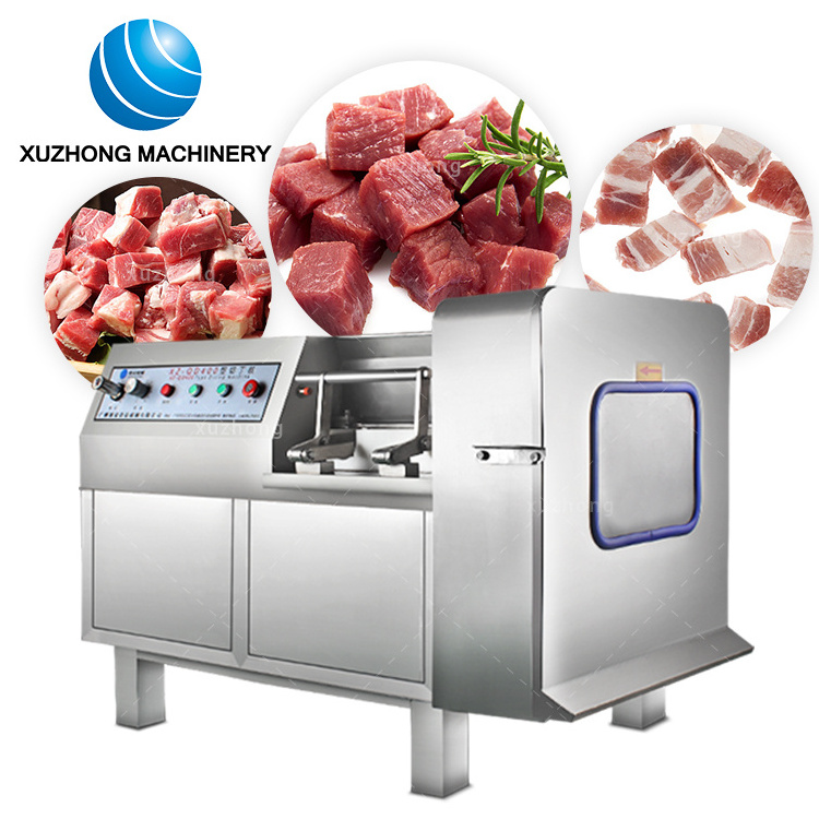 Automatic Meat Diceing Machine Chicken Beef Seafood Fresh Meat Dicer Slicer Cube Cutting Machine Meat Dicer Frozen