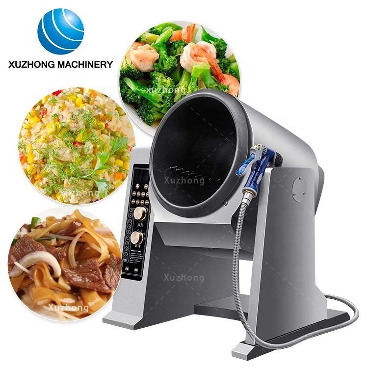 Fried Rice Machine 6L 12L Restaurant Kitchen Electric Automatic Stir Fry Machine Cooking Robot Rotating Fried Rice Robot Cooker