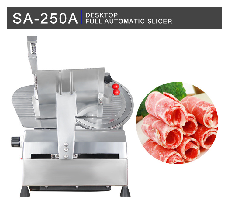 Good Quality Full Automatic Mini Frozen Meat Slicer Machine Desktop Meat Slicer Commercial Industrial Processing Meat Slicer