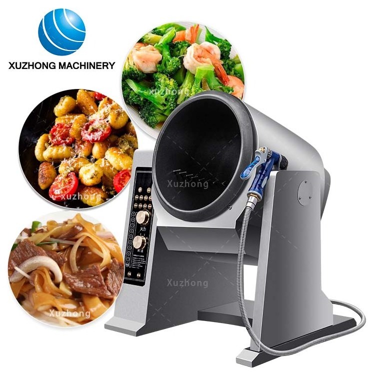 Commercial Electric Fried Rice Noodles Machine Food Cooking Machine For Restaurant Food Robot Cooker Electric Stir Fry Machine