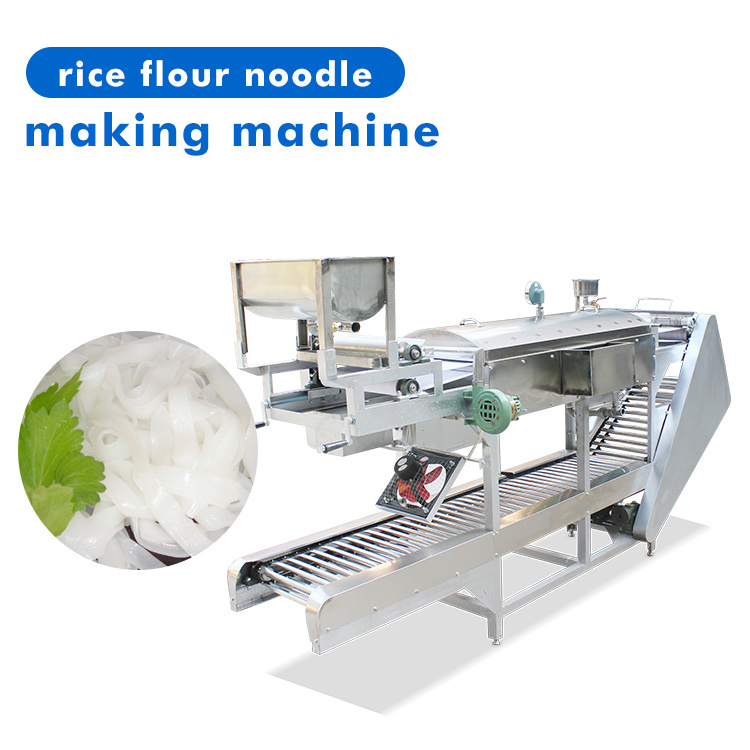 Commercial Automatic Flat Rice Noodle Making Machine Pho Noodle Kueh Tiaw Making Machine