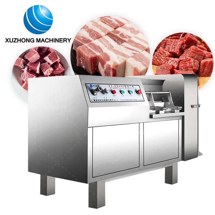 Automatic Meat Diceing Machine Chicken Beef Seafood Fresh Meat Dicer Slicer Cube Cutting Machine Meat Dicer Frozen