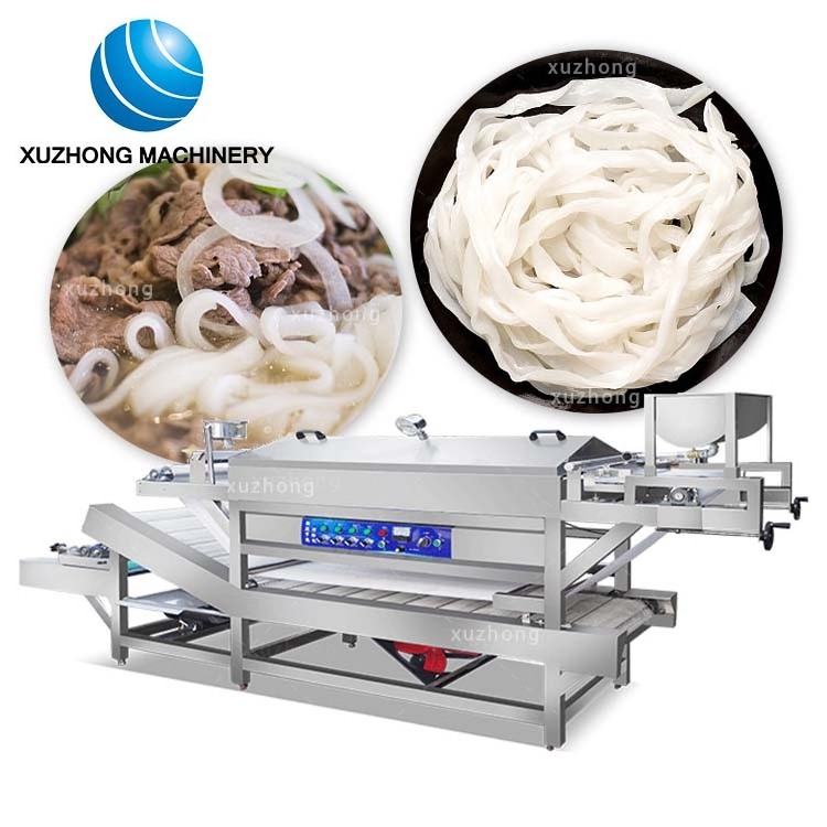 Commercial Automatic Flat Rice Noodle Making Machine Pho Noodle Kueh Tiaw Making Machine