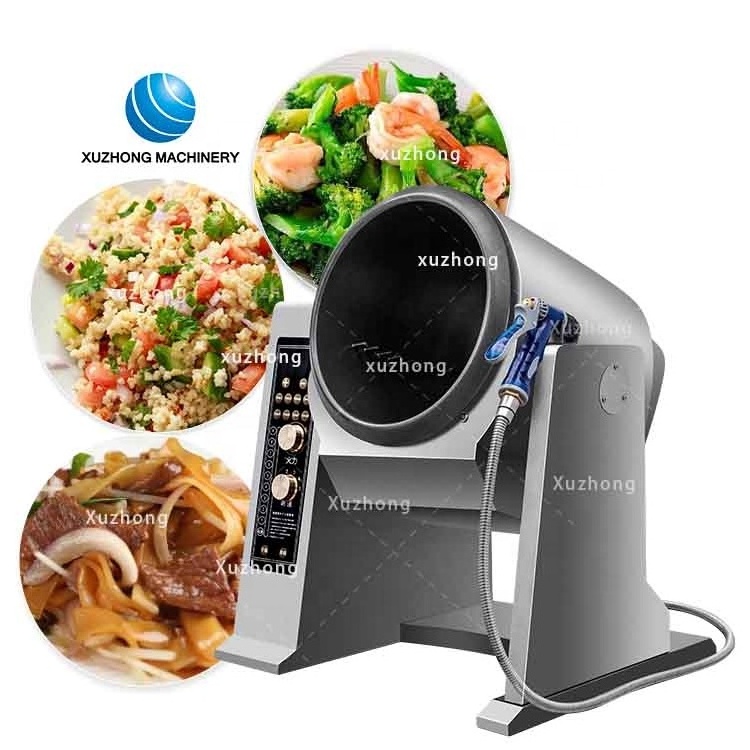 Fried Rice Machine 6L 12L Restaurant Kitchen Electric Automatic Stir Fry Machine Cooking Robot Rotating Fried Rice Robot Cooker