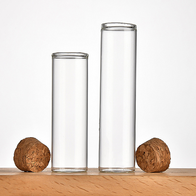 Wholesale 120mm Glass Storage Cork Bottle Glass Vials Large Test Tube With Cork Stopper