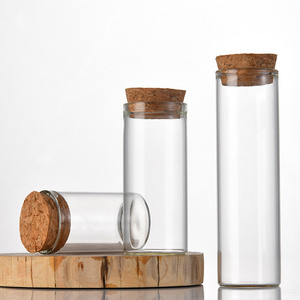 Custom 115mm Test Glass Tube Packaging with Cork Lid