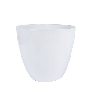 White Modern Flower Pots Planters Plastic Wall Garden Plastic Planters