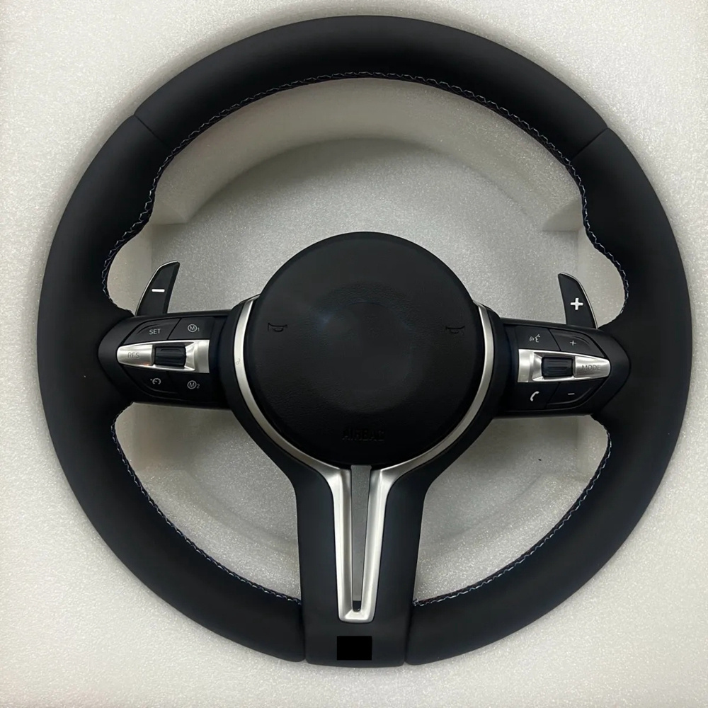 Custom Leather Auto Car Steering Wheel for BMW F01 F02 F03 F04 F06 F07 F10 F11 F12 F15 F16 F18 F20 F25 F26 F30 F32 E60 M3 M5 M6