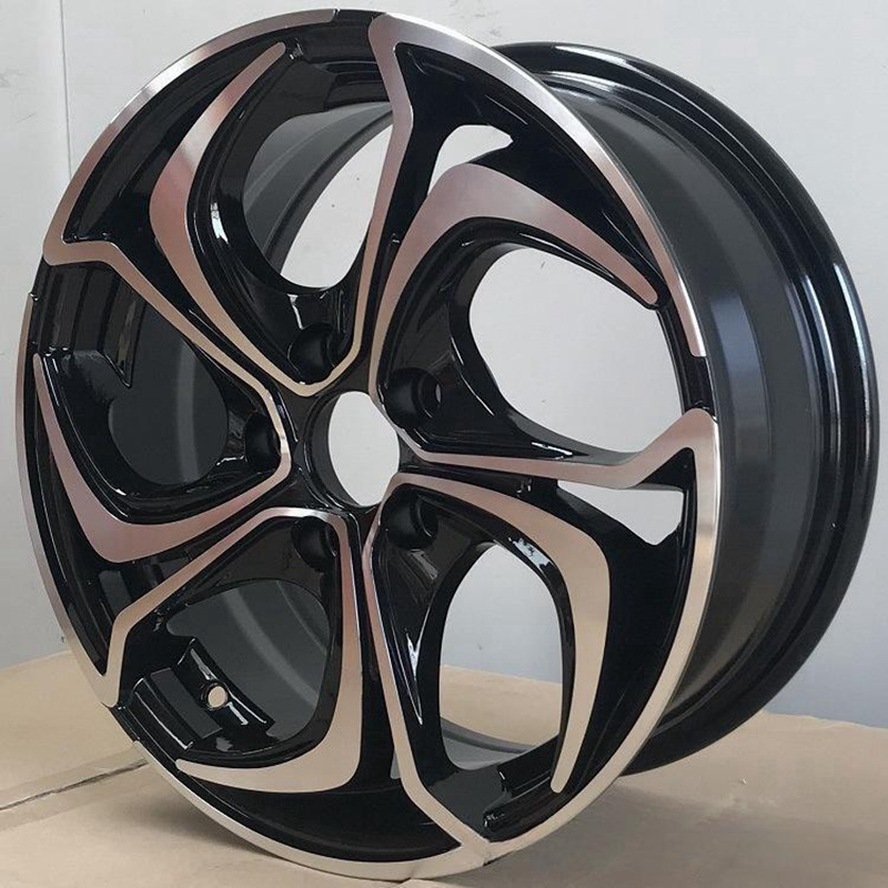 14 15 16 Inch Alloy Wheel With PCD 100-114.3 Tuning Wheels Black Machine Face 2023 Hot Sale Design Rims