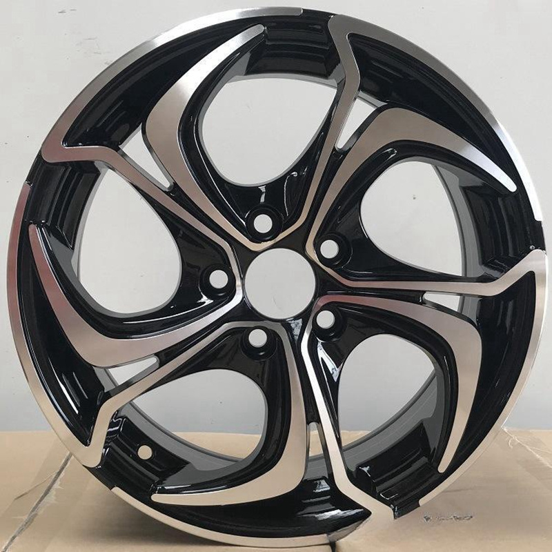 14 15 16 Inch Alloy Wheel With PCD 100-114.3 Tuning Wheels Black Machine Face 2023 Hot Sale Design Rims