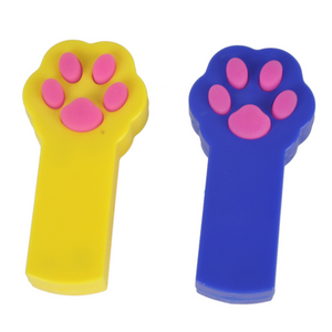 Hot Battery Cat Toy Laser Pointer Electronic Interactive Cat Paw Shape Laser Toy Cat Laser Toy