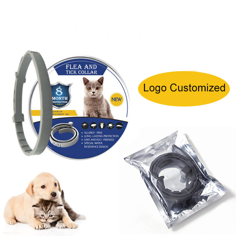 Hot Sale Adjustable Cat Dog Collar Anti Flea Washable Silicone Pet Insect Repellent Collar